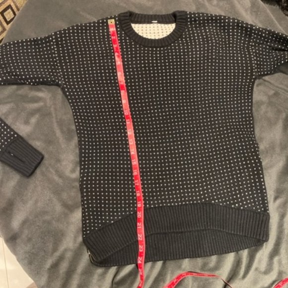 Lululemon Yogi Hearts Polka Dot Merino Wool Sweater - Picture 6 of 7